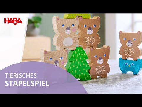 Wer kann die Tiere korrekt stapeln? | HABA Spiele