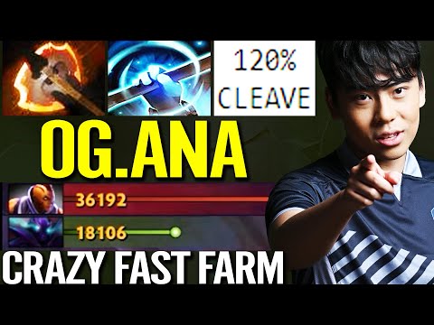 OG ANA [Anti Mage] 2x Fury 120% CLEAVE Crazy Fast Farm 100% Destroyed Pub Dota 2 Pro Highlights