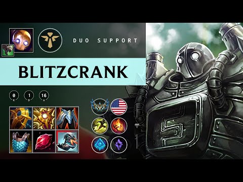 Blitzcrank Support vs Janna - NA Challenger Patch 25.24