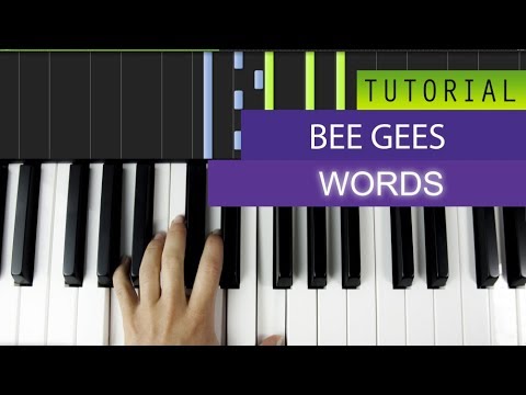Words - Bee Gees piano tutorial Words - Bee Gees piano tutorial