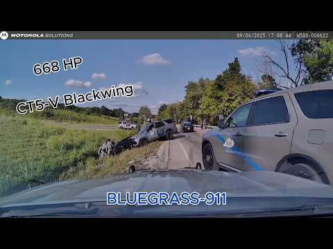 Kentucky State Police Put Cadillac CT5-V Blackwing In The Ditch