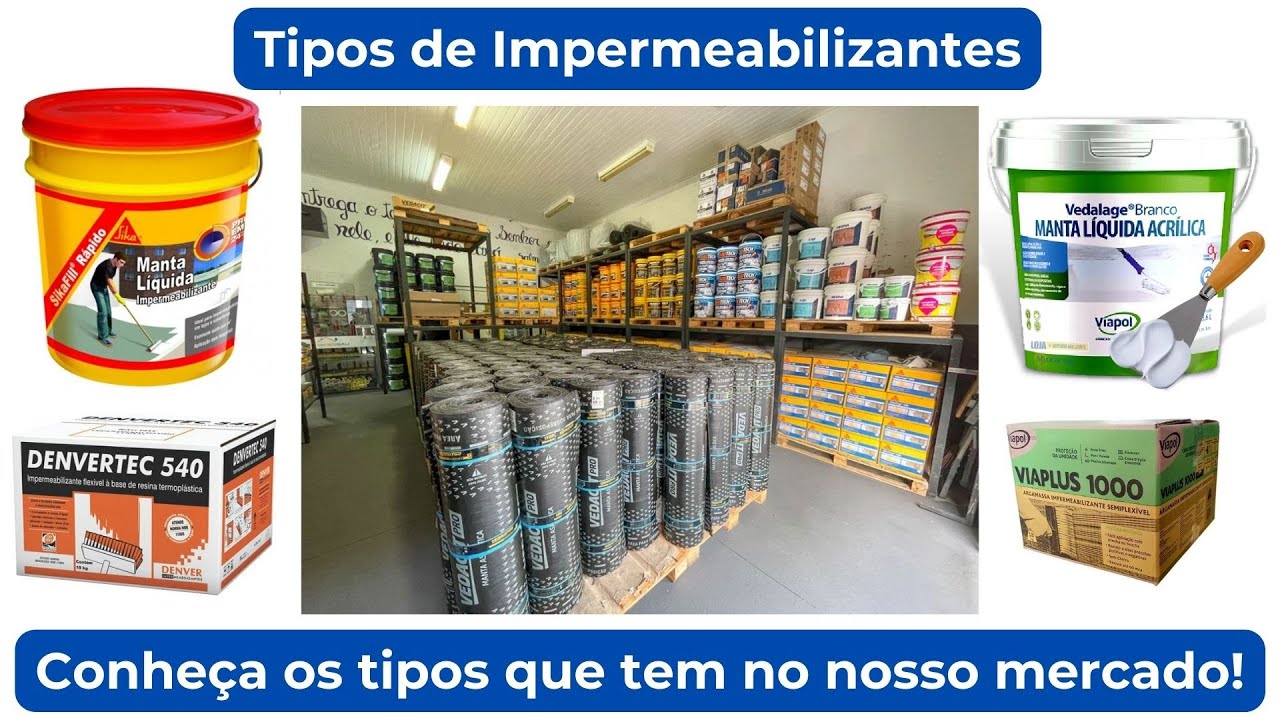 Tipos de Impermeabilizantes - IMPERMEABILIZAÇÃO 02