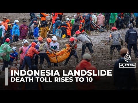 Indonesia resumes search for about 80 missing after landslide kills 10
