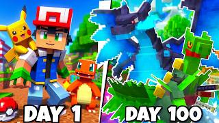 i Spend 100 Days In Cobblemon to find MEGA EVOLUTION..... Minecraft Pokemon