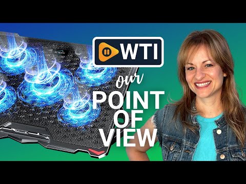 AICHESON Laptop Cooling Pad 5 Fans Up to 17.3 Inch Heavy Notebook Cooler - WTI product video review