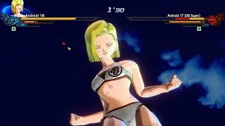 Dragon Ball Xenoverse 2 | Android 18 (Swimsuit) vs. Android 17 (DB Super)