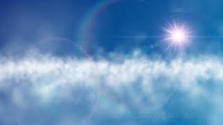 Seamless Loop Cloudscape In The Clear Blue Sky With Sunshine Animation And Alpha Channel