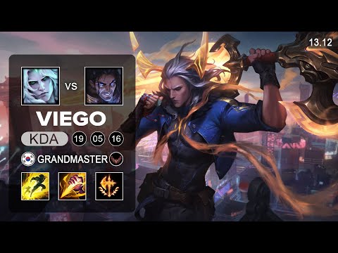 Viego vs Sylas Jungle - KR Grandmaster - Patch 13.12 Season 13