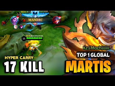 MANIAC! Martis Best Build 2023 [ Martis Top 1 Global Gameplay ] By Kz1'Mochiiiiiii. - MLBB