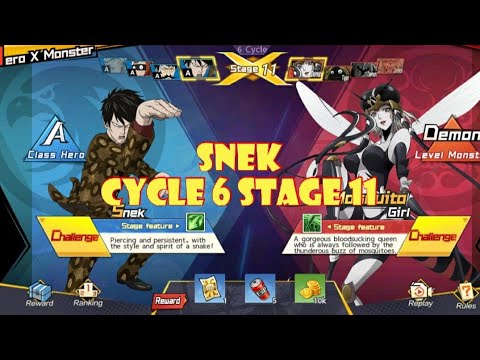 SNEK CYCLE 6 STAGE 11 "ONE PUNCH MAN: The Strongest"