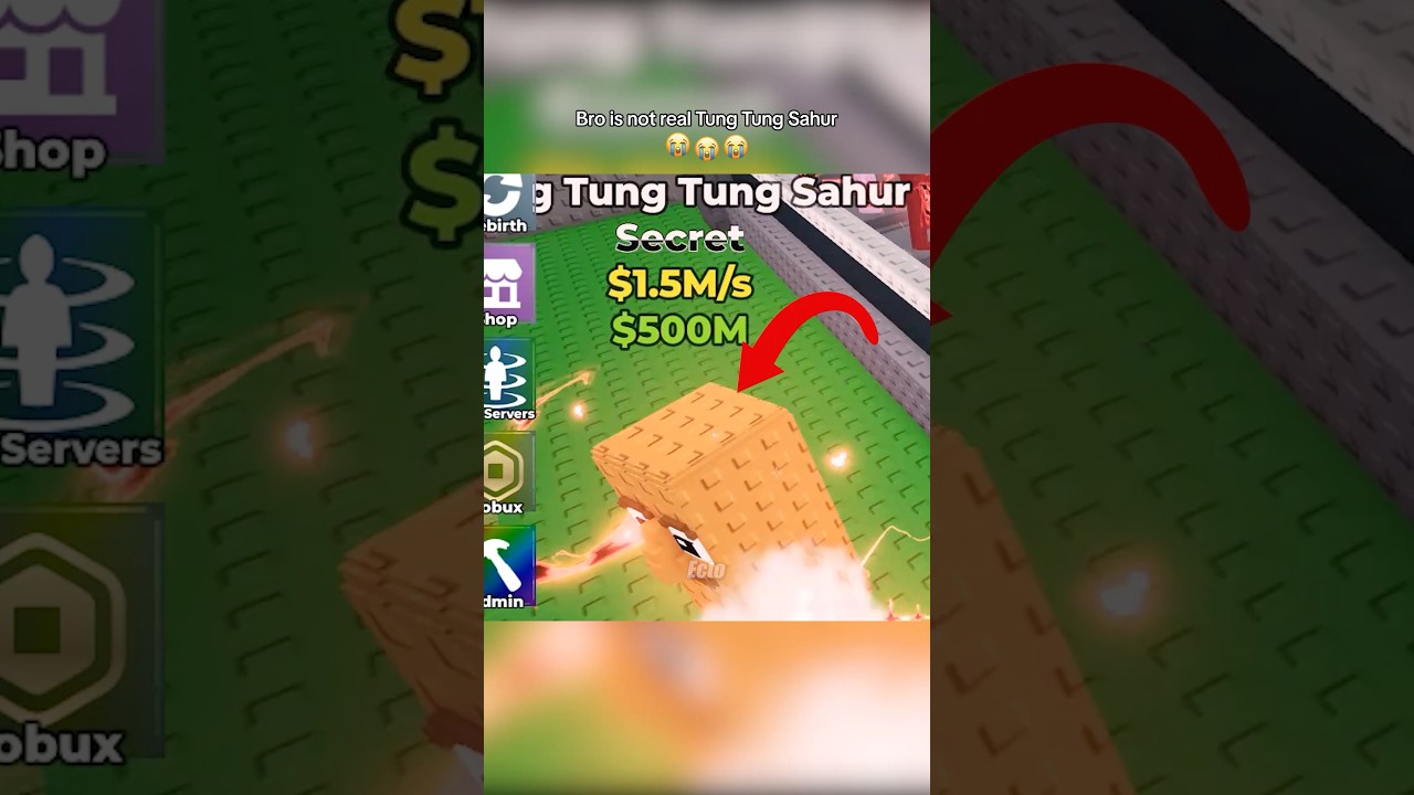 형은 진짜가 아니야 Tung Tung Sahur #stealabrainrot #roblox #uniecto #usa