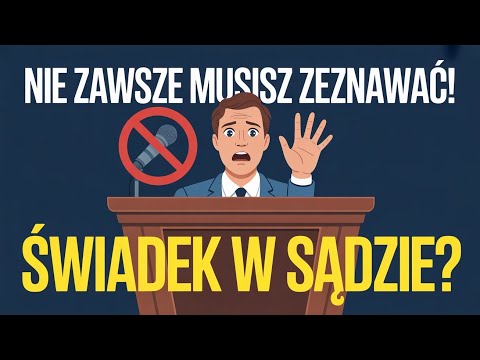 Świadek w sądzie - kiedy możesz milczeć