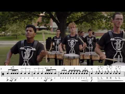 Bluecoats 2022 Drum Break with Transcription (Snare)