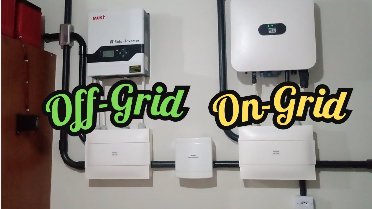 Sistema de Energia Solar Para Backup com o Inversor Híbrido MUST 3000W, Junto com o Sistema On Grid.