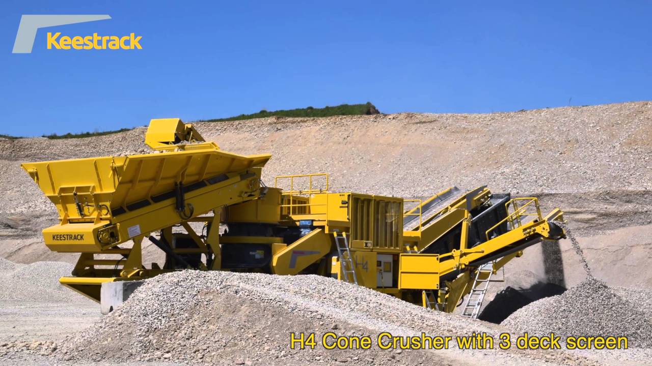 H4 Cone Crusher with 3 deck screen
