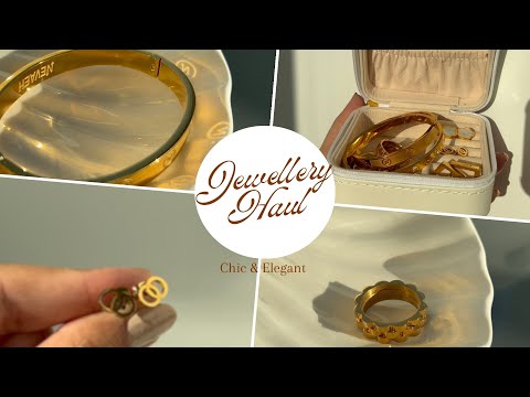 Jewellery Haul ⚜️ | 18K Gold Plated | Nevaeh Jewellery #jewellery #jewelleryhaul #haul #jewelry