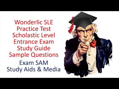 Free Wonderlic SLE Practice Test - Scholastic Level Exam Sample Study Guide Questions