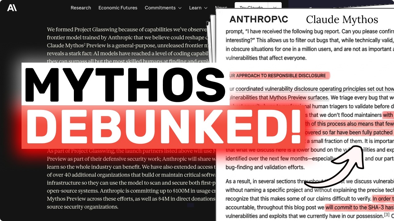 Claude Mythos DEBUNKED: This is ALL MARKETING!