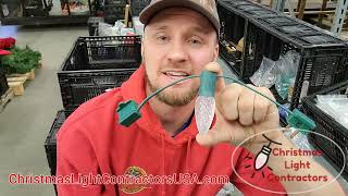 How to replace broken c7 / c9 sockets on your Christmas Lights.