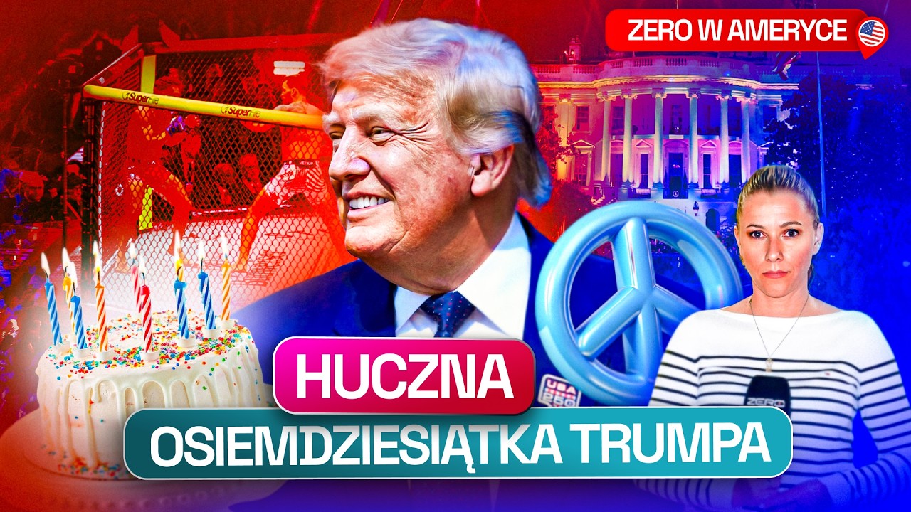 MMA W BIAŁYM DOMU, POKÓJ Z IRANEM, NAWROCKI NA IMPREZIE - TAK DONALD TRUMP ŚWIĘTUJE URODZINY