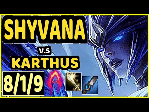 CBOI (SHYVANA) vs KARTHUS - 8/1/9 KDA JUNGLE GAMEPLAY - EUW Ranked GRANDMASTER