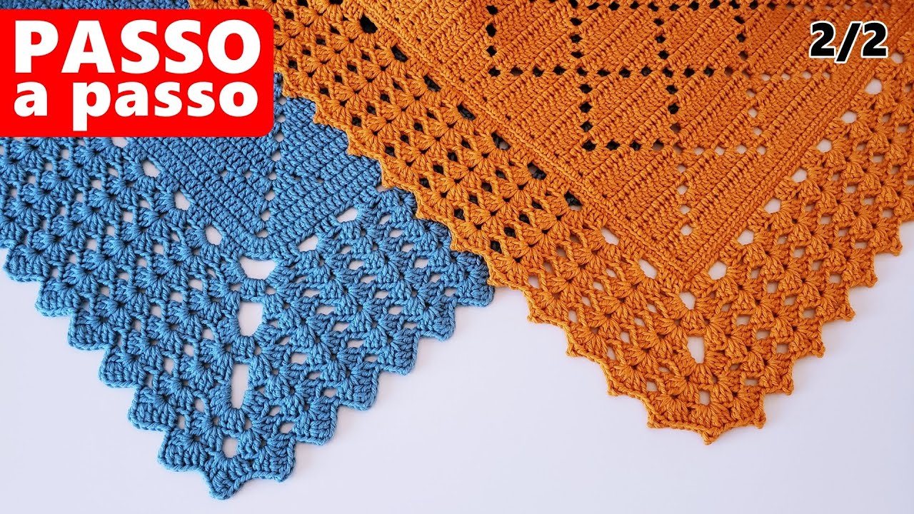 Bico de acabamento para tapetes de crochê