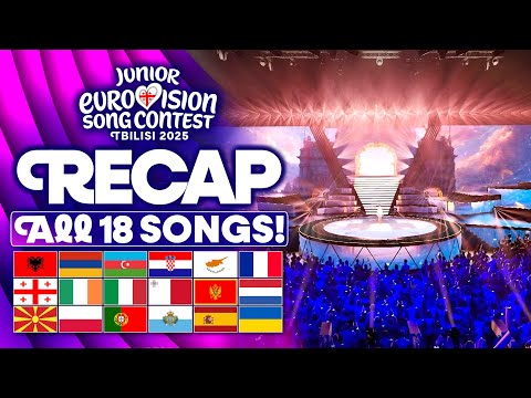 Junior Eurovision 2025 | RECAP ALL 18 SONGS [Long Clips]