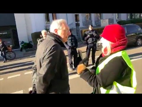 19.1.2019 Inge Steinmetz, Henryk Stöckl Gelbwesten Wiesbaden ANTIFA blockiert und Polizei versagt