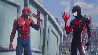 Tobey & Across the Spider-Verse Fist Bump | Spider-Man 2