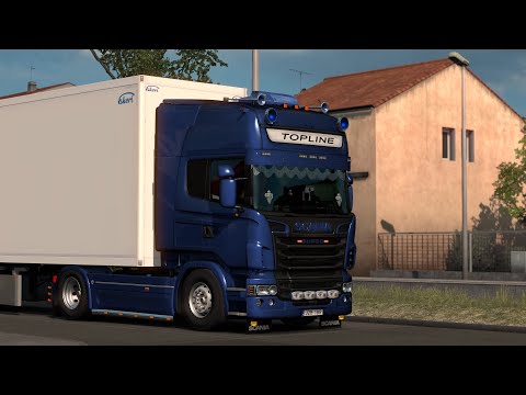 Scania R730 Drive through France (Ets2 1.36 Promods)