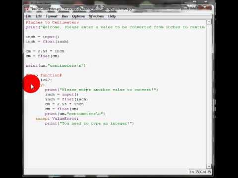 Python Tutorial Special Conversions Part 2