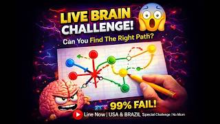Brain Test Game 🧠 Ek vaar ma solve karo to genius 😎 LIVE#video#viral#trending#art#puzzle#game