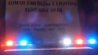 Tomar Spider Interior Visor LED Light Bar Red/Blue with Flashing Takedowns