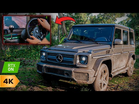 Mercedes G65 AMG Off-road Driving - Forza Horizon 5 with Steering Wheel | Rowi Race
