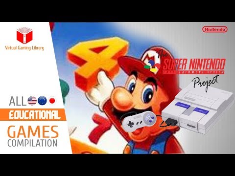 All SNES/Super Nintendo Educational Games Compilation - Every Game (US/EU/JP)