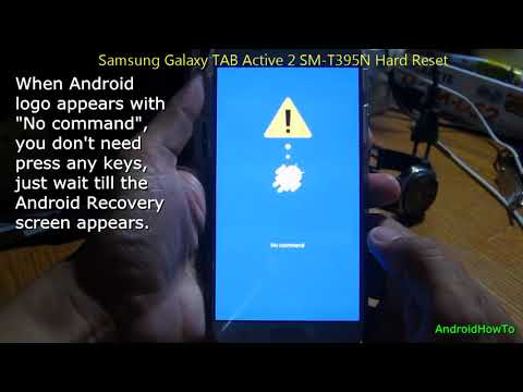Samsung Galaxy TAB Active 2 SM-T395N Hard Reset