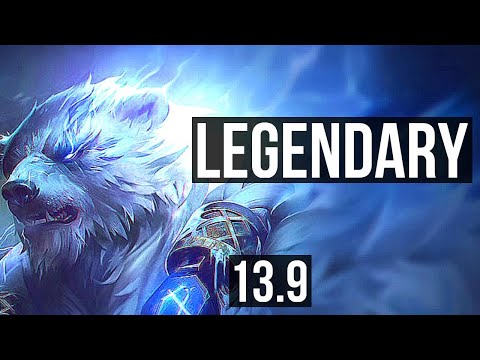 VOLIBEAR vs TAHM KENCH (TOP) | 8/0/5, Legendary | KR Master | 13.9