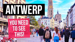🇧🇪 Antwerp, Belgium Walking Tour 4K | Het Steen, Grote Markt & Historic Streets 