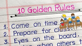 Successful Student follow these rules|| 10 Golden Rules for Student