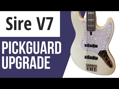 Sire V7 Bass Pickguard Mod - 2nd Gen - Marcus Miller - Jazz Bass - Boston Pickguard