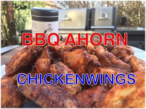 Maple BBQ Chicken Wings from the Grill --- Klaus grills