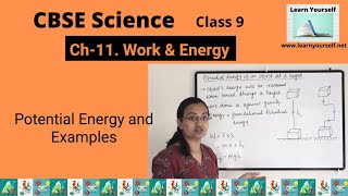 CBSE Std-9 Sci Ch-11|| Potential Energy and examples|| Work & Energy||NEET JEE Physic