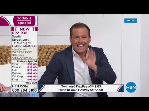 HSN | Sleep Solutions featuring South Street Loft Mattress Premiere 10.29.2019 - 06 AM