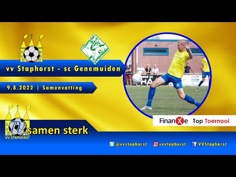 vv Staphorst   sc Genemuiden  | 9.8.2022 | Finanxe Toptoernooi