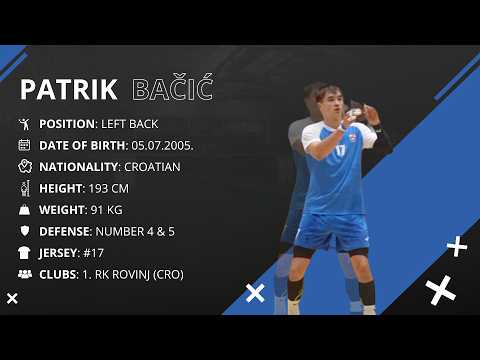 Patrik Bačić | Left Back | RK Rovinj | Highlights | Handball | CV | 2025/26