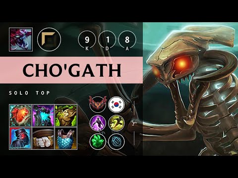 Cho'Gath Top vs Lee Sin - KR Grandmaster Patch 25.13