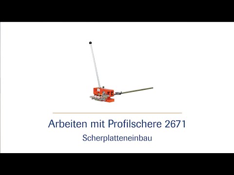 Handbetätigte und hydraulische Profilschere 2671 -  Scherplatteneinbau - HD |häwa