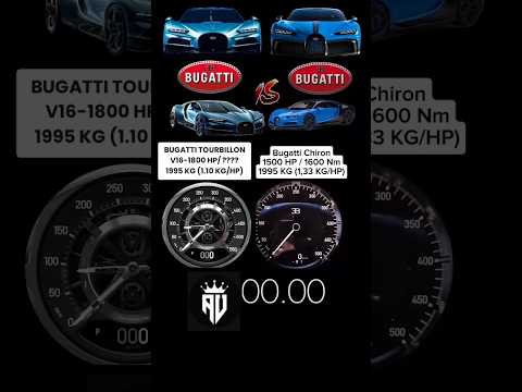 Bugatti tourbillon v16 versus Bugatti Chiron w16