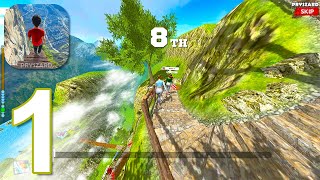 Walk King - Gameplay Walkthrough Part 1 Race On Stairs (iOS, Android)