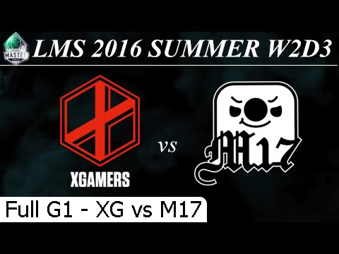 XG vs M17 Game 1 Full - LMS Summer 2016 W2D3M5 Extreme Gamers eSports Club vs Machi
